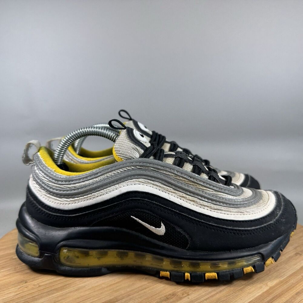 Nike Air Max 97 Black Yellow GS Armadillo‎ 921522-005 Youth 4.5Y Womens 6